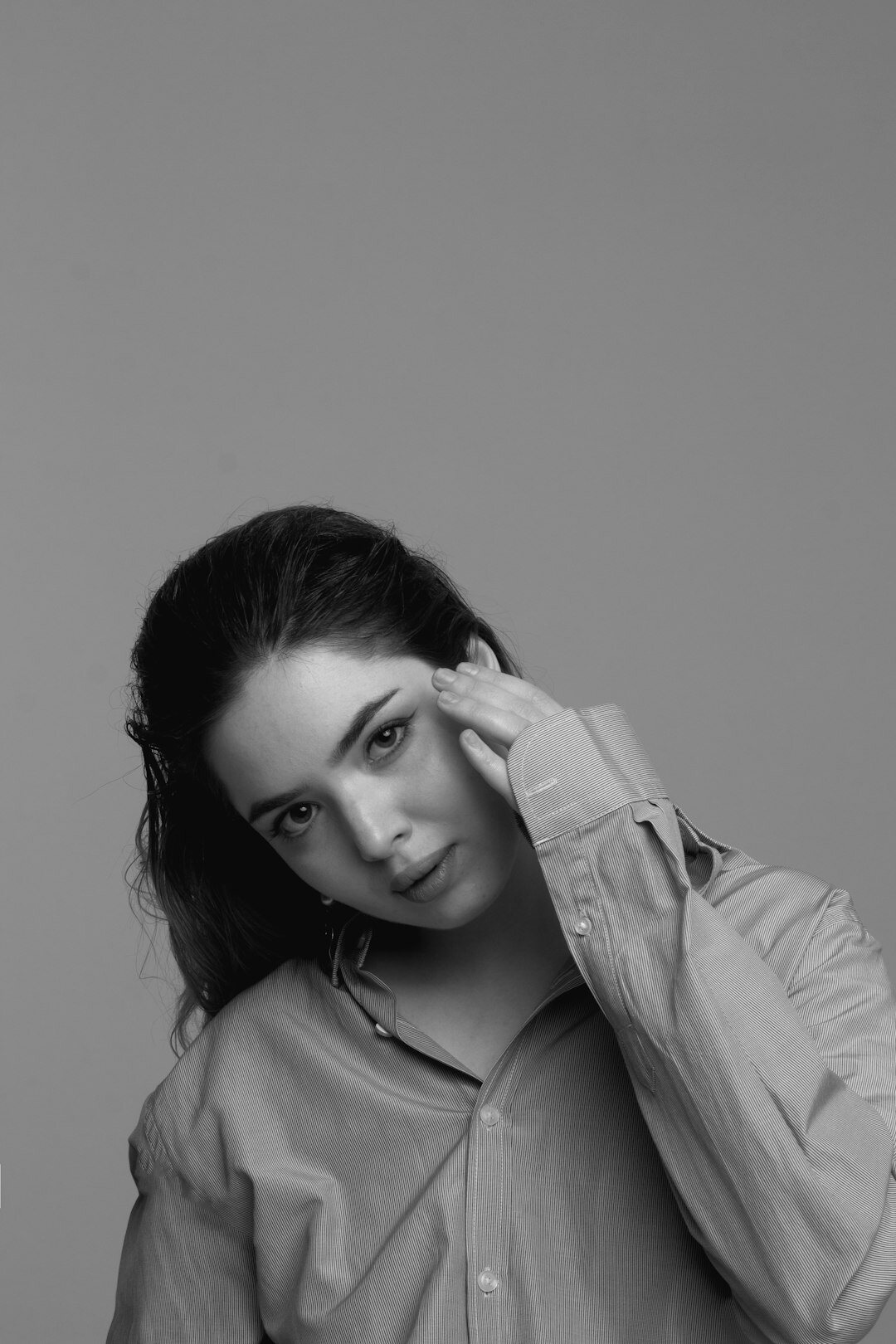 Studio portrait of a woman data analyst