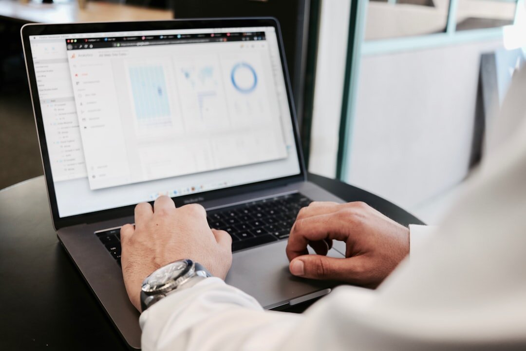 researcher analyzing data charts